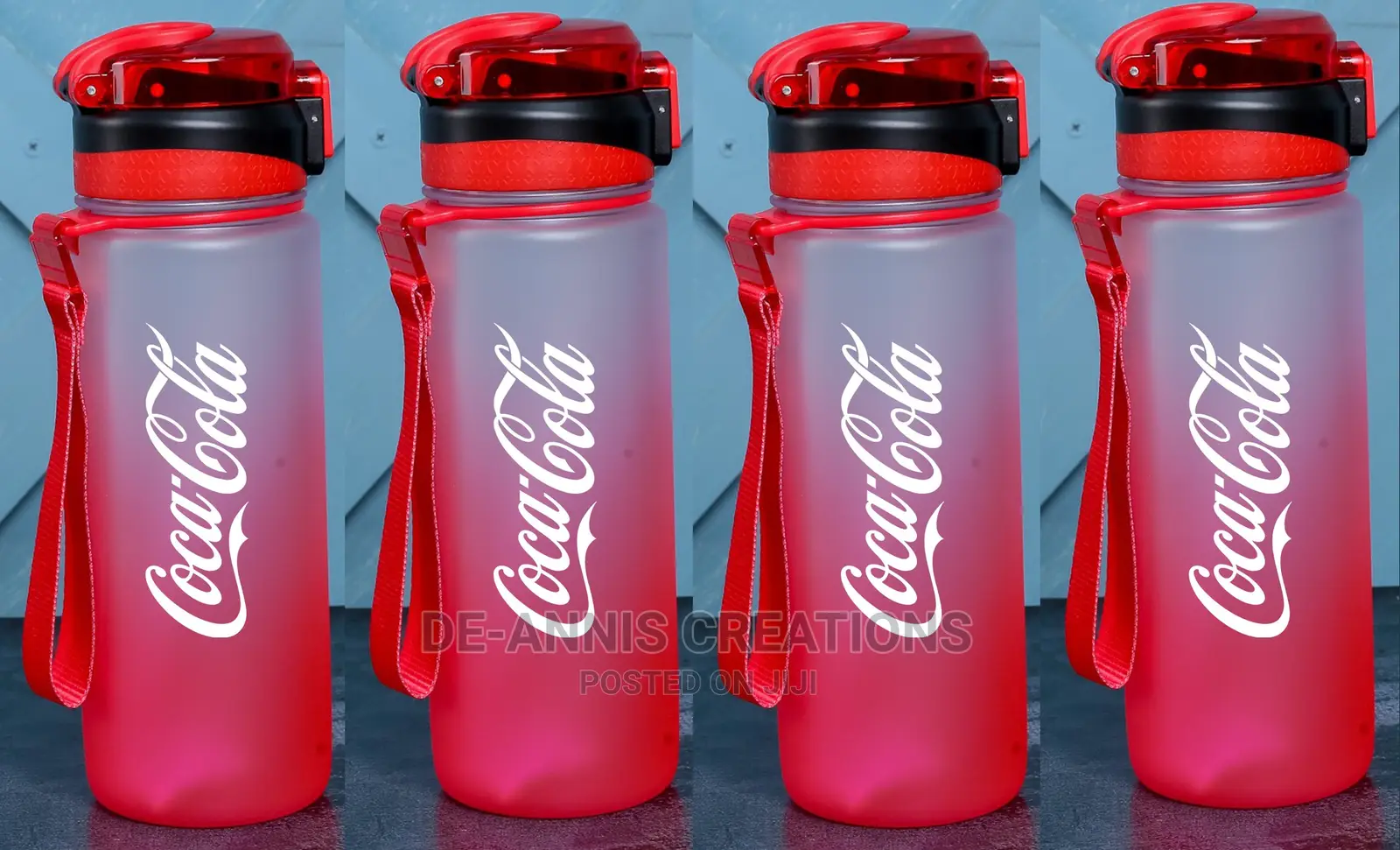 750ml Plastic Red Water Bottle