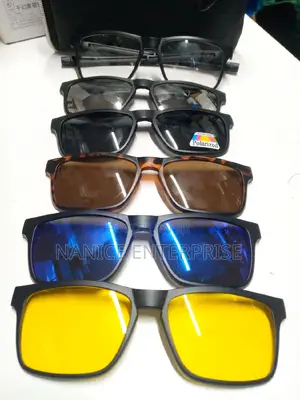 5 in 1 Magnetic Polarized Clip on Sunglasses
