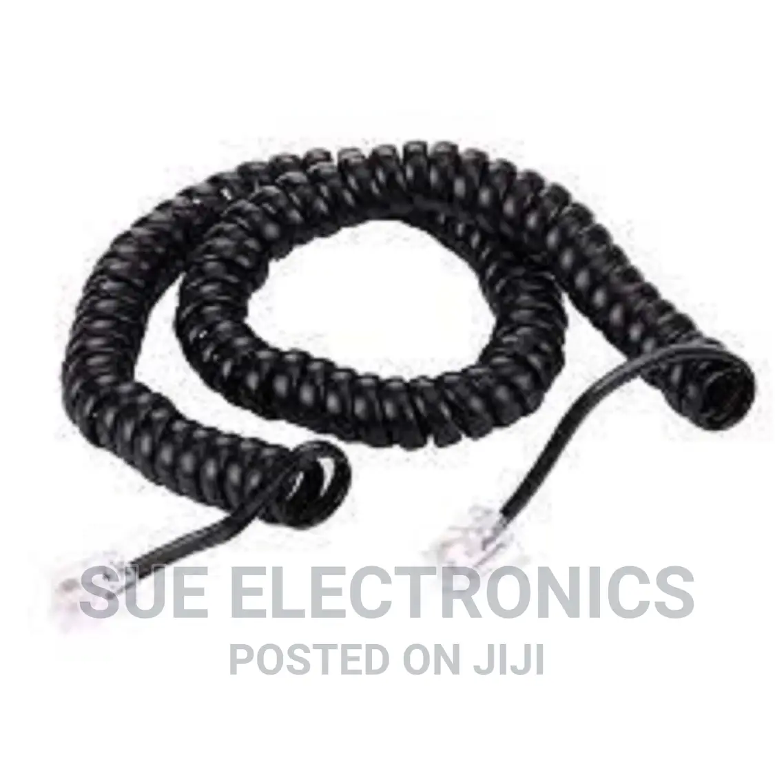 Telephone Cord Cable 3m Black