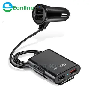 4-Port Smart Phone Universal Car Fast Charger