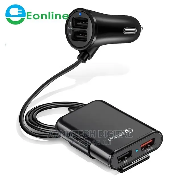 4-Port Smart Phone Universal Car Fast Charger