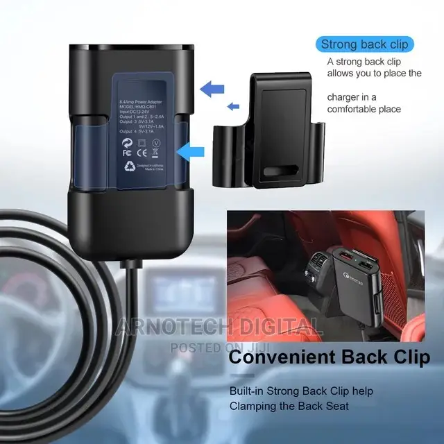 4-Port Smart Phone Universal Car Fast Charger