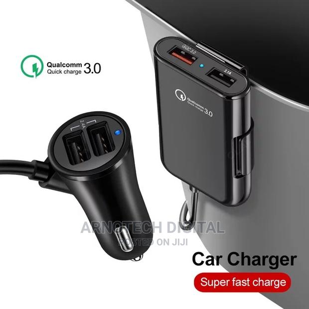 4-Port Smart Phone Universal Car Fast Charger - thumbnail 4