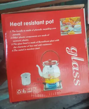 Heat Resistant Tea / Coffee Glass Infuser Pot_2200ml