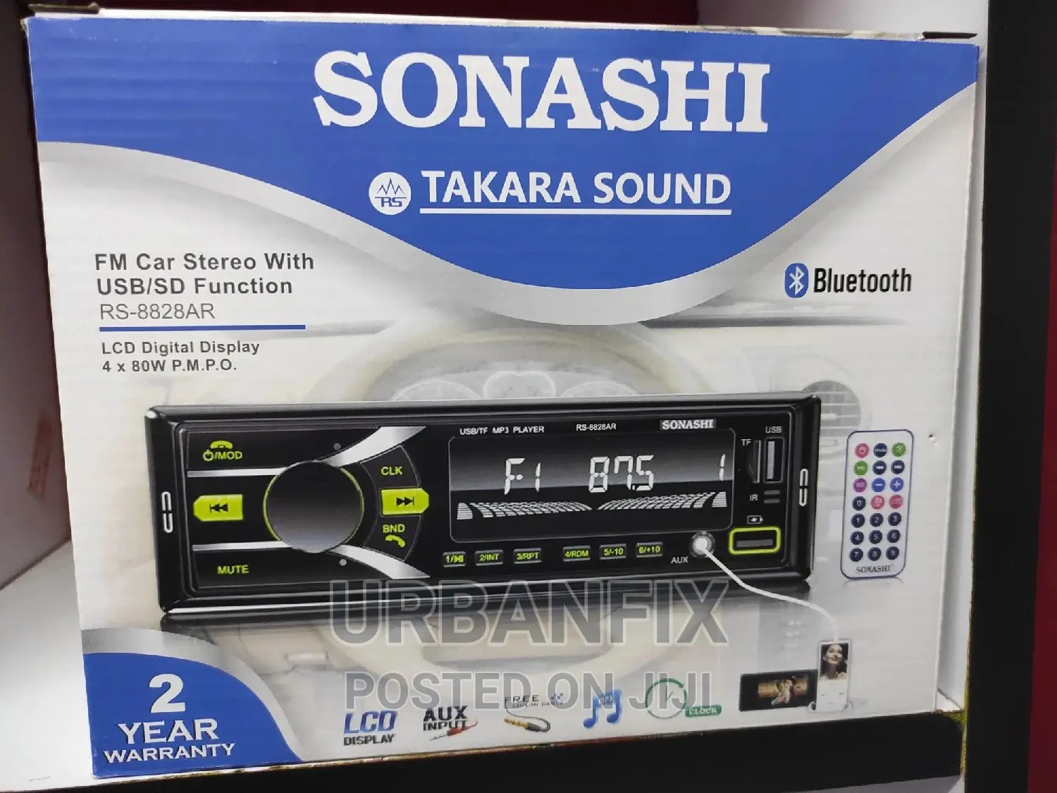 Sonashi Bluetooth Car Radio With Usb, Aux