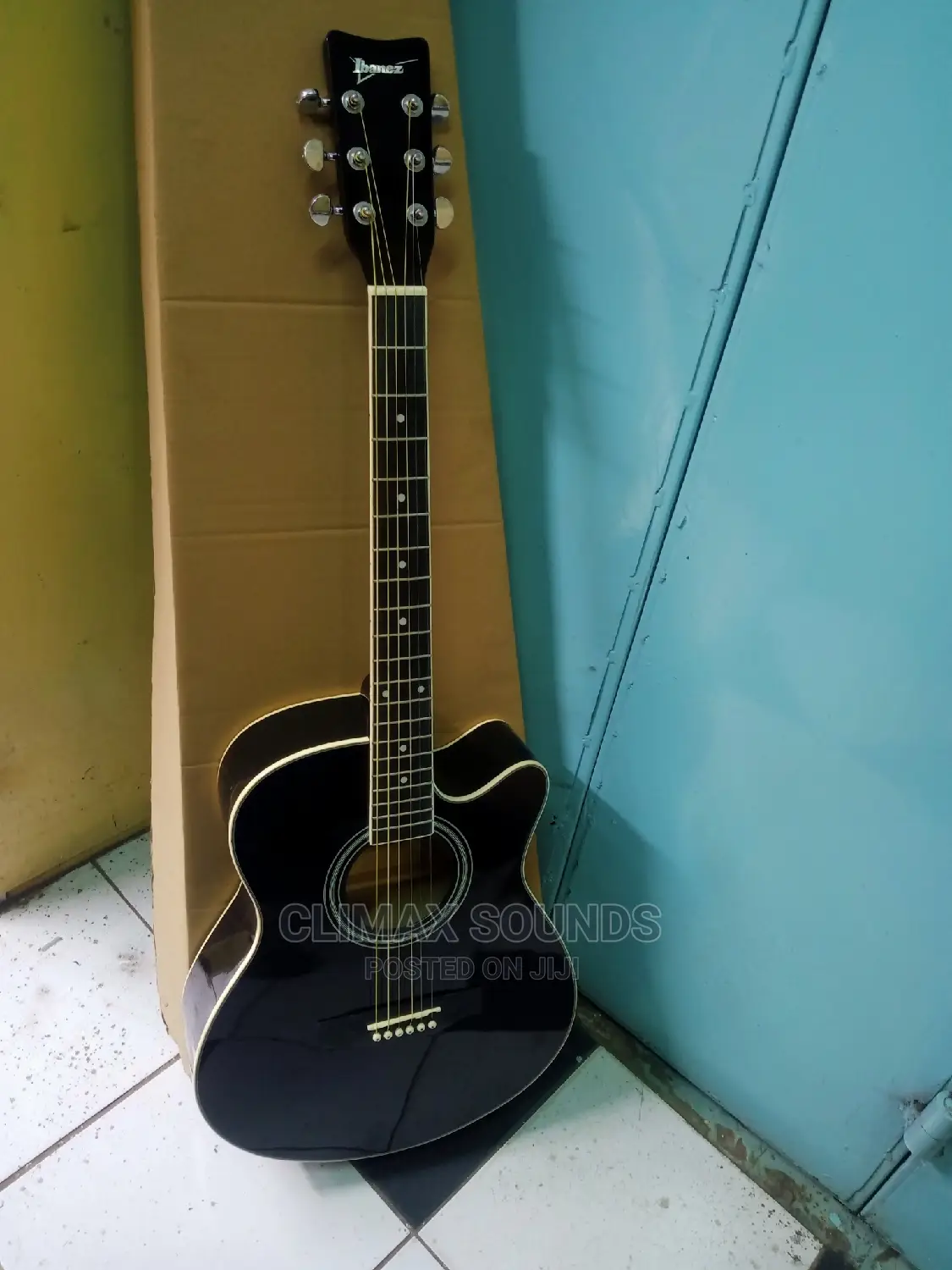 Acoustic Guitar Black 40 Inches