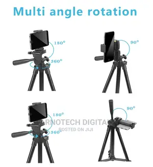 Youtube Tiktok Vlogging Kit With Stand + Mic + Led Light