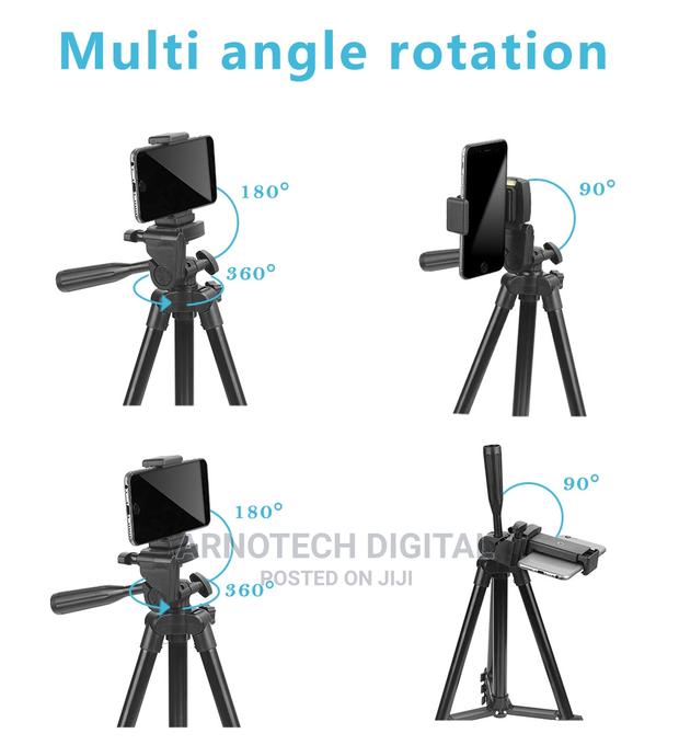 Youtube Tiktok Vlogging Kit With Stand + Mic + Led Light - thumbnail 5