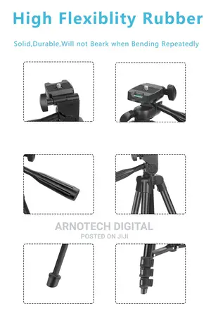 Youtube Tiktok Vlogging Kit With Stand + Mic + Led Light