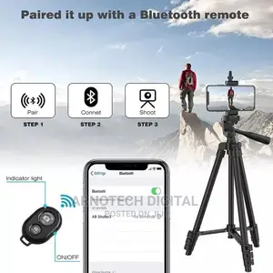 Youtube Tiktok Vlogging Kit With Stand + Mic + Led Light