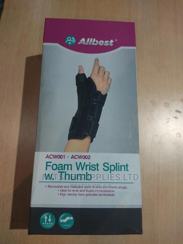 Foam Wrist Splint With Thumb ( ACW001-ACW002)