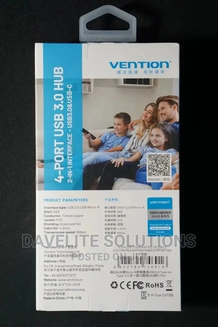 Vention 4 in 1, Type-C to HDMI/VGA/USB3.0/Pddocking Station
