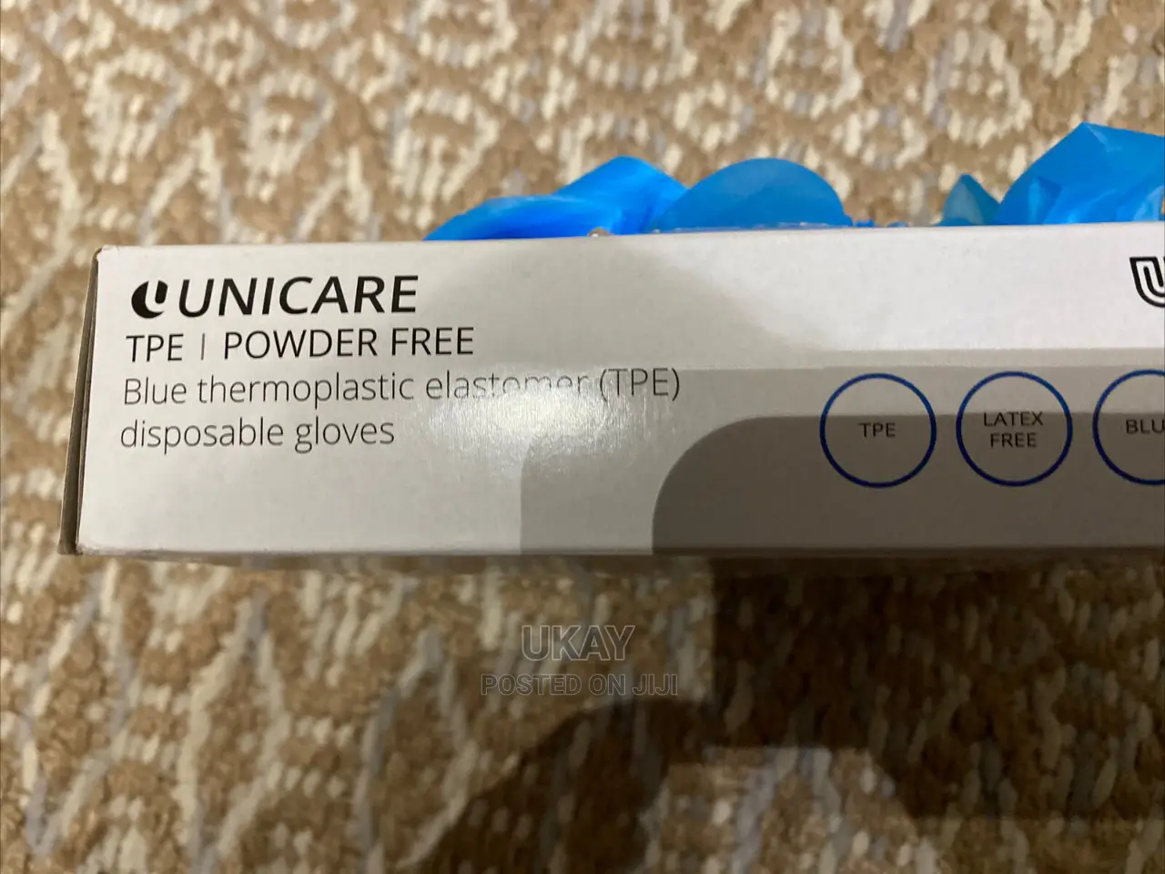 Uk-Unicare Thermoplastic Elastomer TPE. Disposable Gloves.