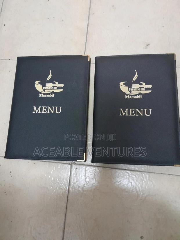 Branded A4 Menus