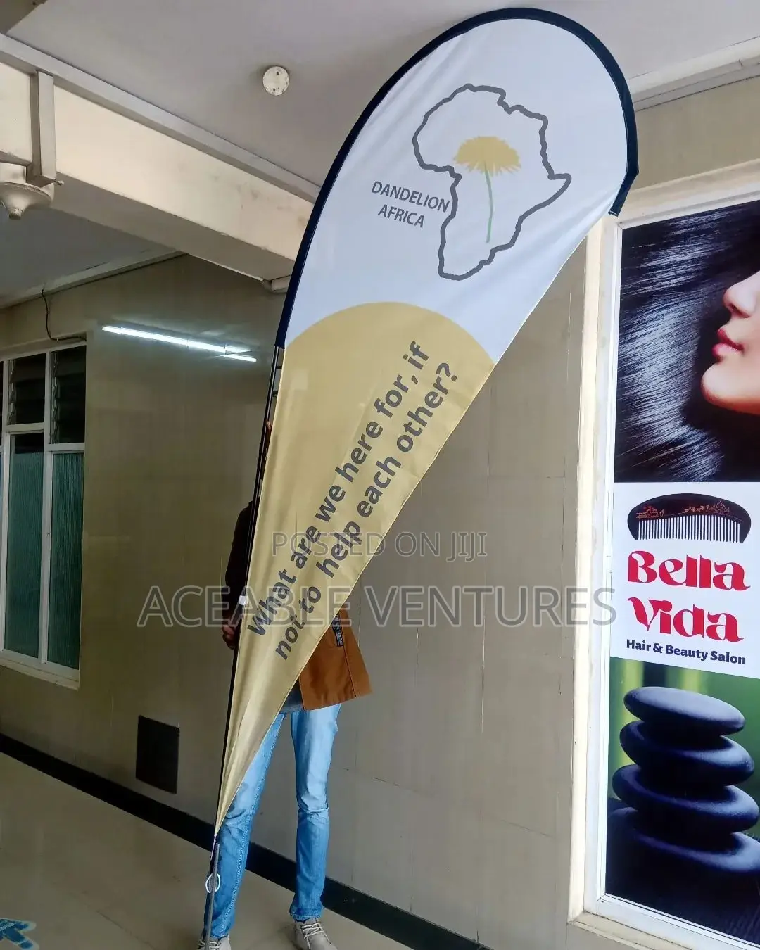 Teardrop Flag Printing