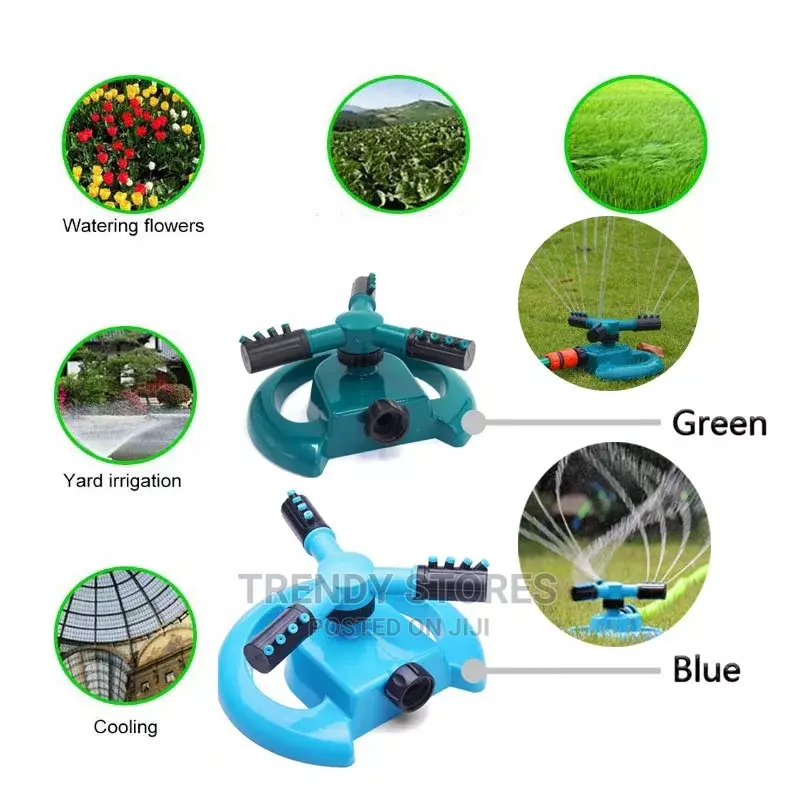 360° Rotary Sprinkler Lawn Irrigation in Nairobi Central Farm