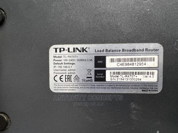 Tp-Link TL-R470T+ Load Balance Router - thumbnail 3