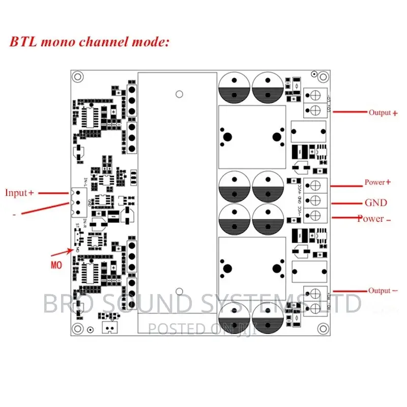 Class D Power Amplifier With Clear Sound Quality Power