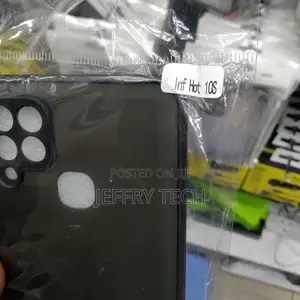 Back Cover for Infinix Hot 10s Matte Smoke Case (Black, Cam
