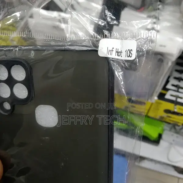 Back Cover for Infinix Hot 10s Matte Smoke Case (Black, Cam