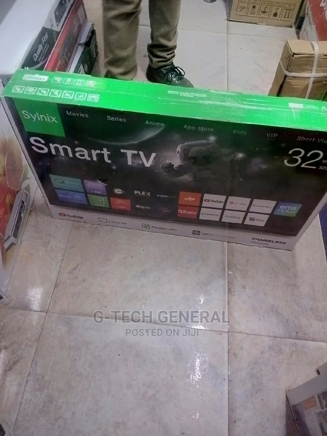 Syinix 32" Smart Tv Netflix,Youtube, Appstore+*/