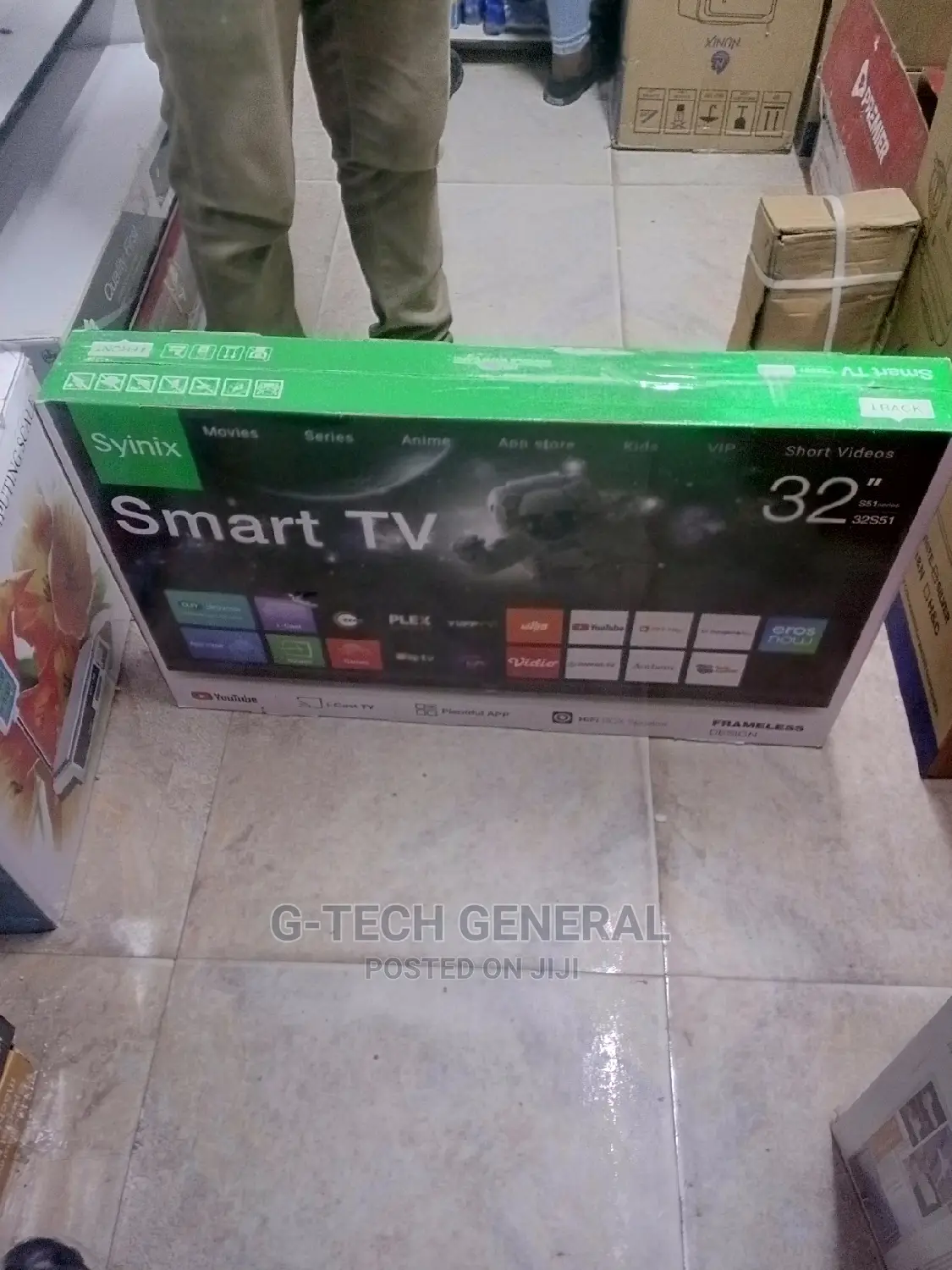 Syinix 32" Smart Tv Netflix,Youtube, Appstore+*/