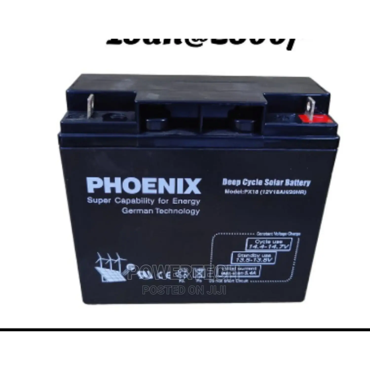 Solar Battery 18ah Phoenix Brand "