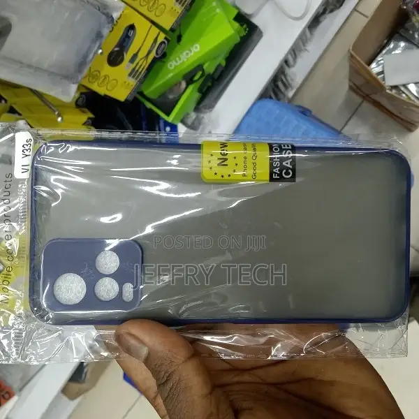 Back Cover for Vivo Y33s (PC Hard Back, Smoke Camera Protect