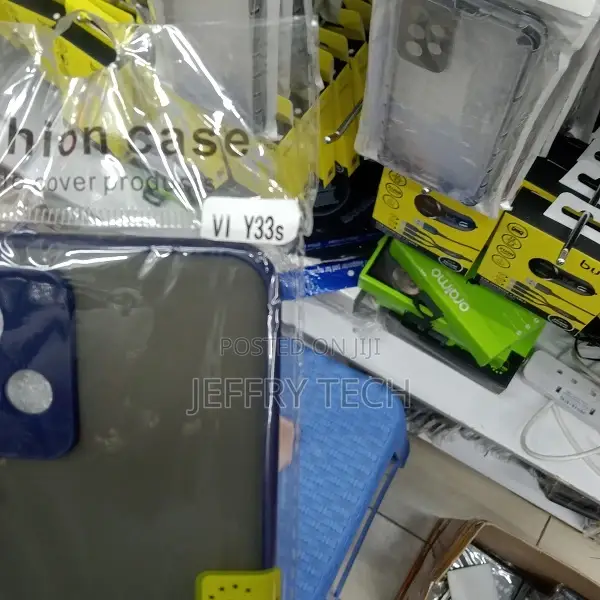 Back Cover for Vivo Y33s (PC Hard Back, Smoke Camera Protect