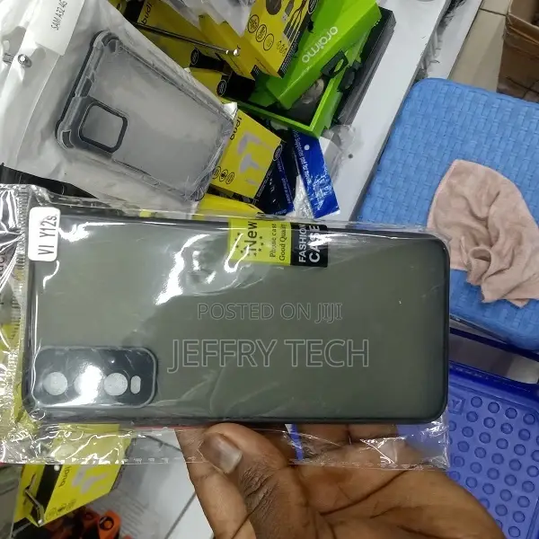Back Cover for VIVO Y12s, Camera Protection Case, Frosted Sm
