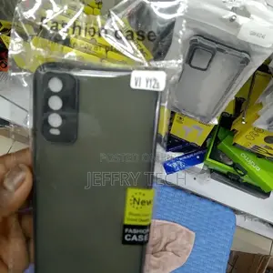 Back Cover for VIVO Y12s, Camera Protection Case, Frosted Sm