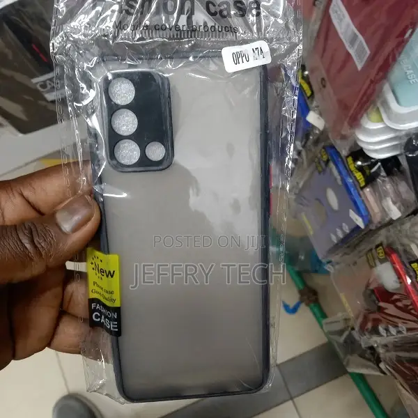 Back Cover for Oppo A74 5G Smoke Case (Black, Matte Finish)