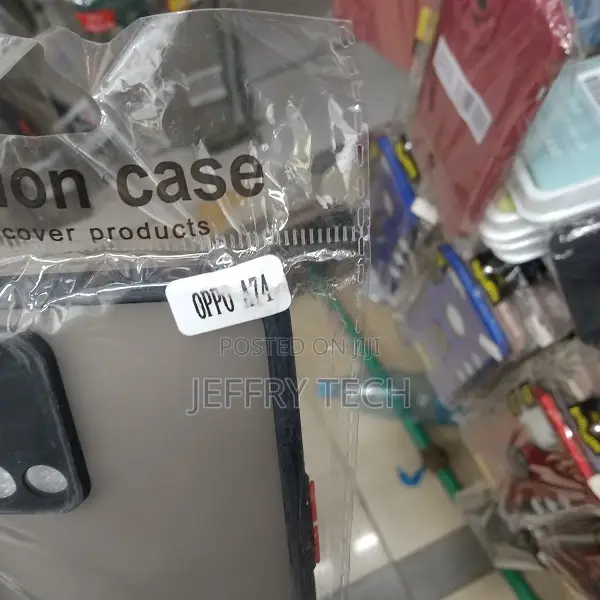 Back Cover for Oppo A74 5G Smoke Case (Black, Matte Finish)
