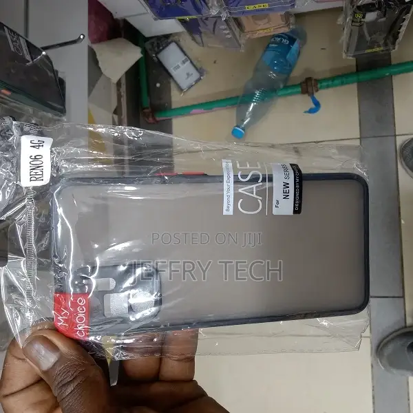 Smoke Style Back Cover for - Oppo Reno 6 Pro. 5G (Black, Fl
