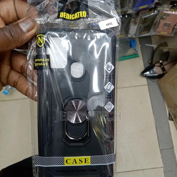 Cover for Samsung Galaxy M31 Iron Man With Metal Ring