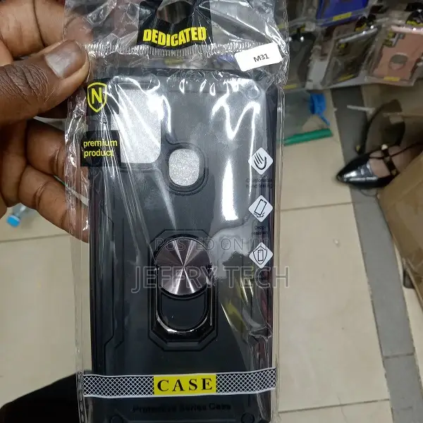 Cover for Samsung Galaxy M31 Iron Man With Metal Ring