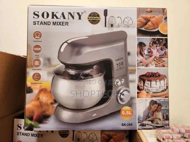 Brand New 6.5 Litres Sokany Stand Mixer. - main view