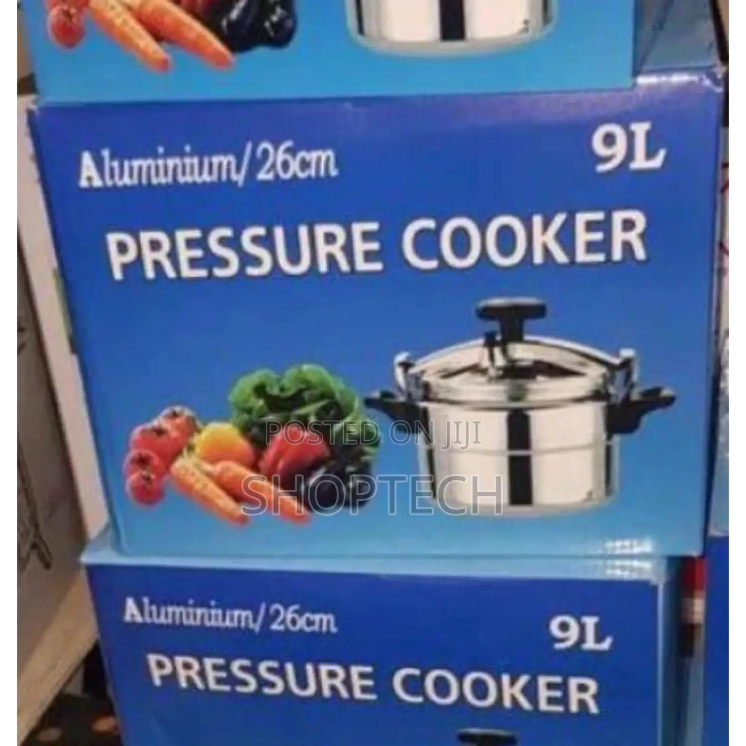 9 Litres Aluminum Pressure Cooker.