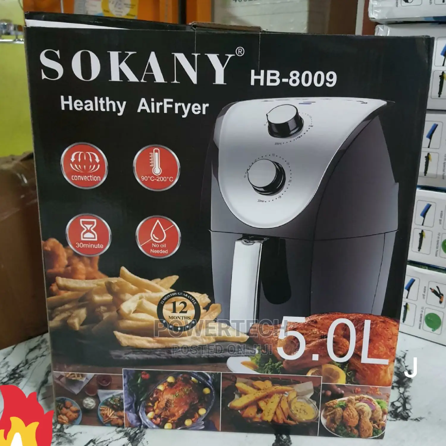 Electric Sokany Airfryer-5 Litres