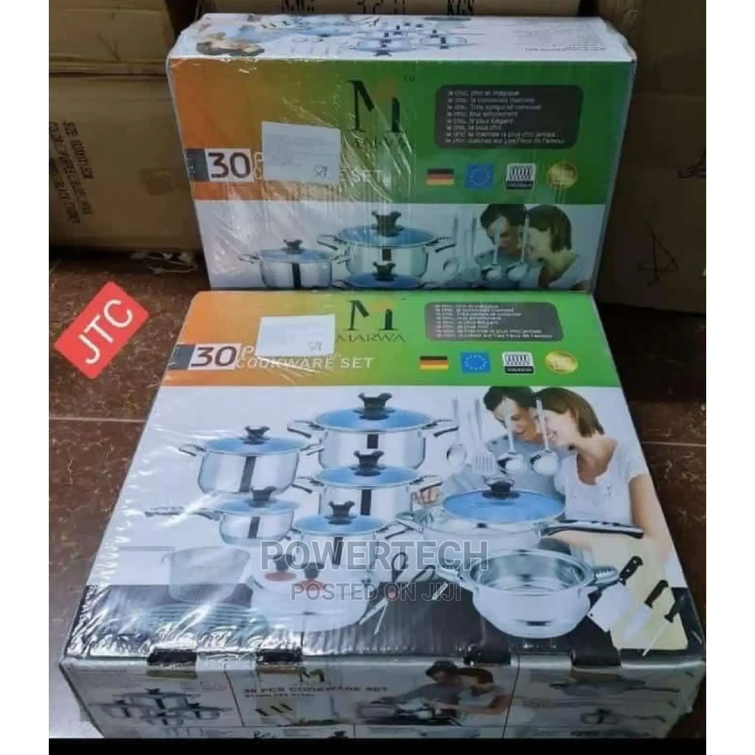 30 Pcs Marwa Cookware Set✓