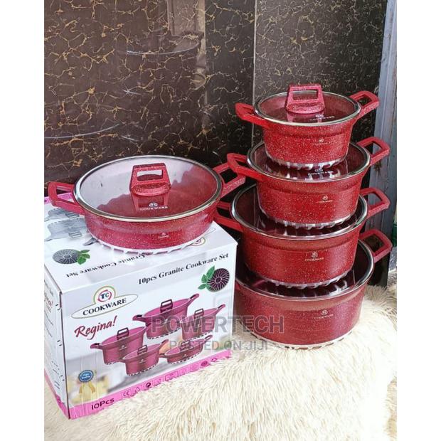 19pcs Granite Bosch Cookware Set ( Red Wine). - main view
