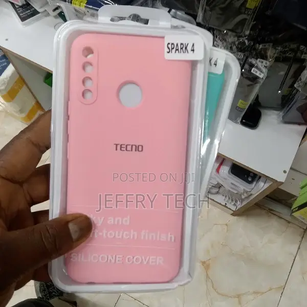 TPU Phone Case for Tecno Spark 4 Soft Silicone Back Cover Fo
