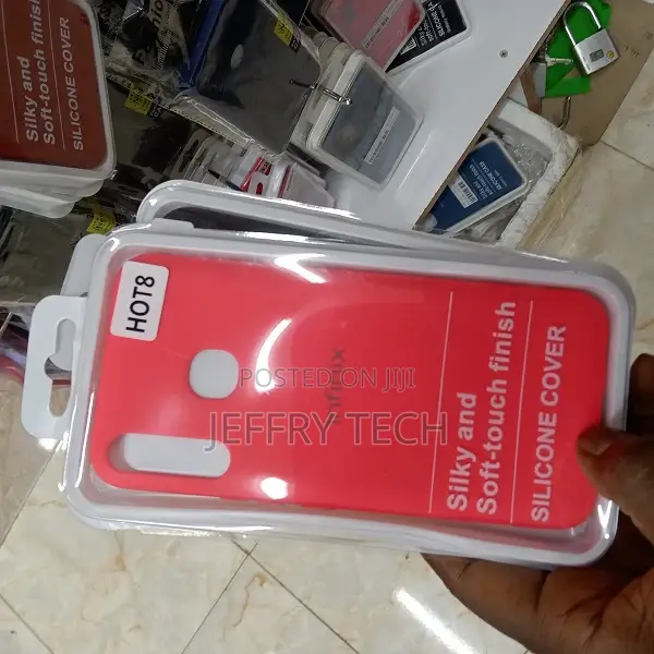 Infinix Hot8 Case Full Protection Soft Liquid Silicone Cove
