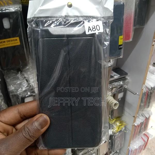 Auto Focus Back Cover for Samsung Galaxy A80 and A90 - Black - thumbnail 3