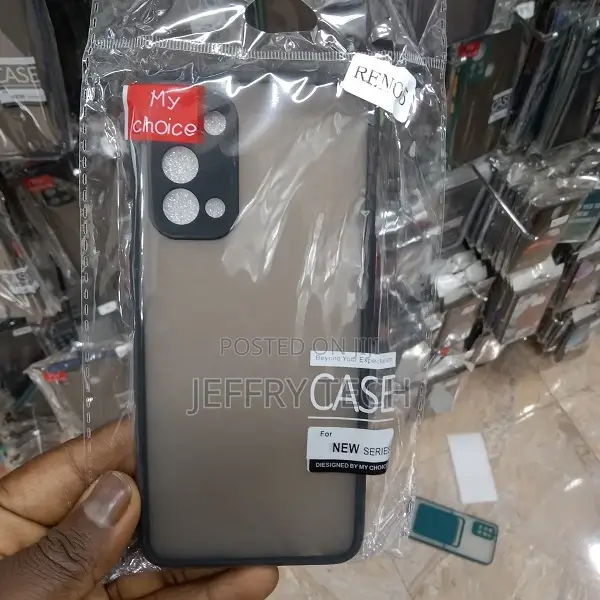 Smoke Back Case Cover for Oppo Reno 6 5G, Matte Finish Soft
