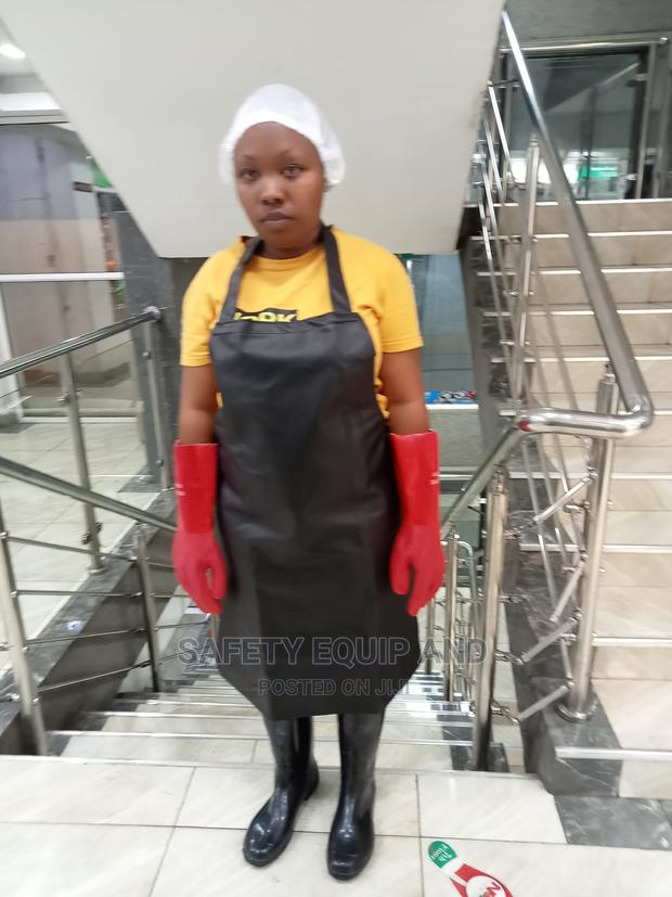 Black PVC Apron - main view