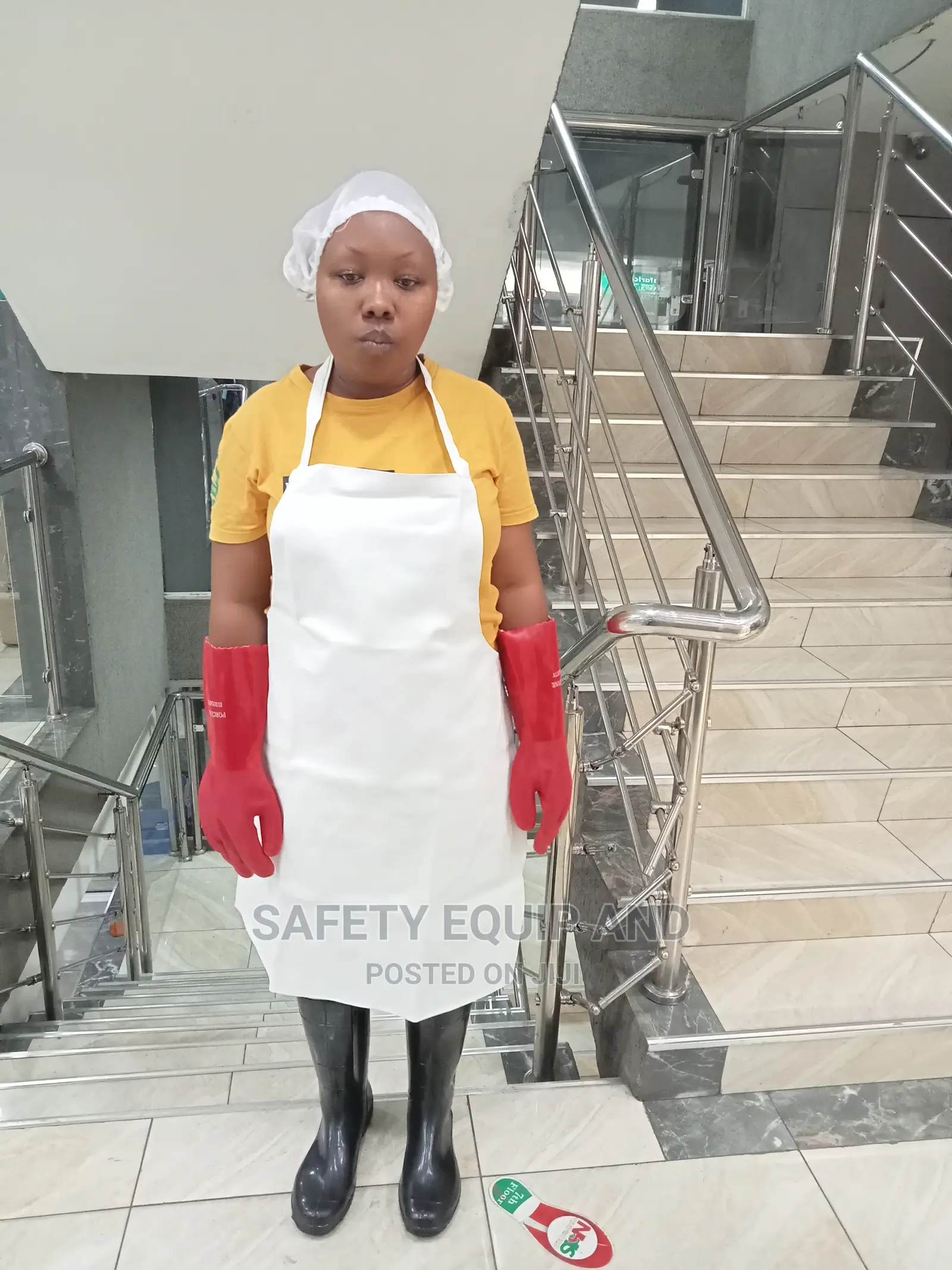 White Pvc Aprons Available