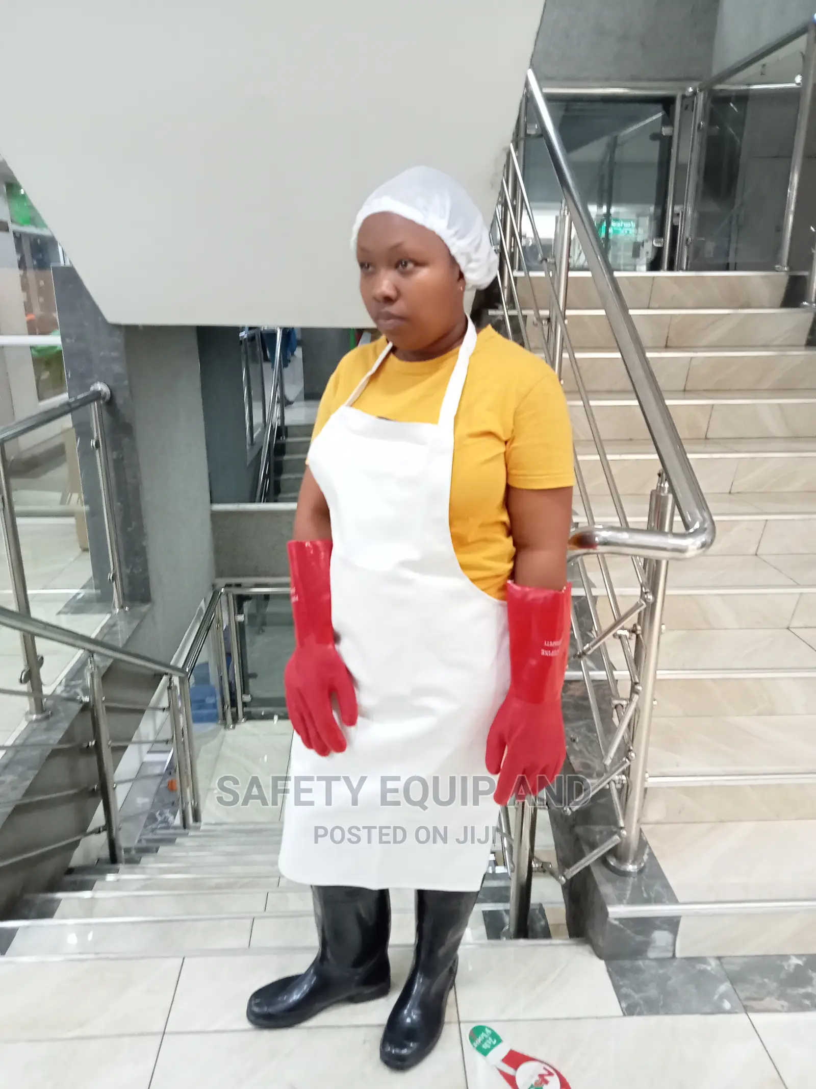 White Pvc Aprons Available