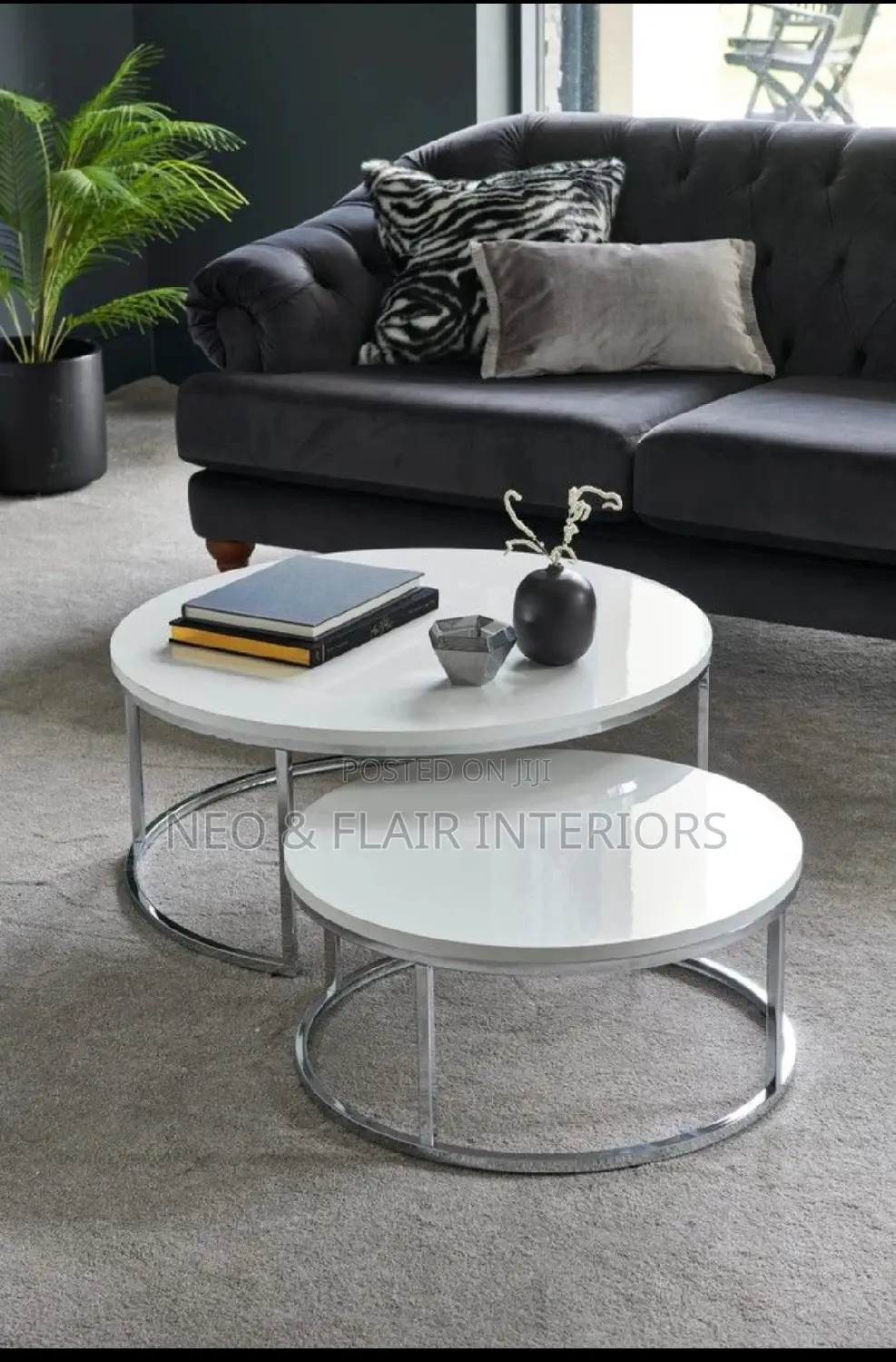 White Nesting Tables