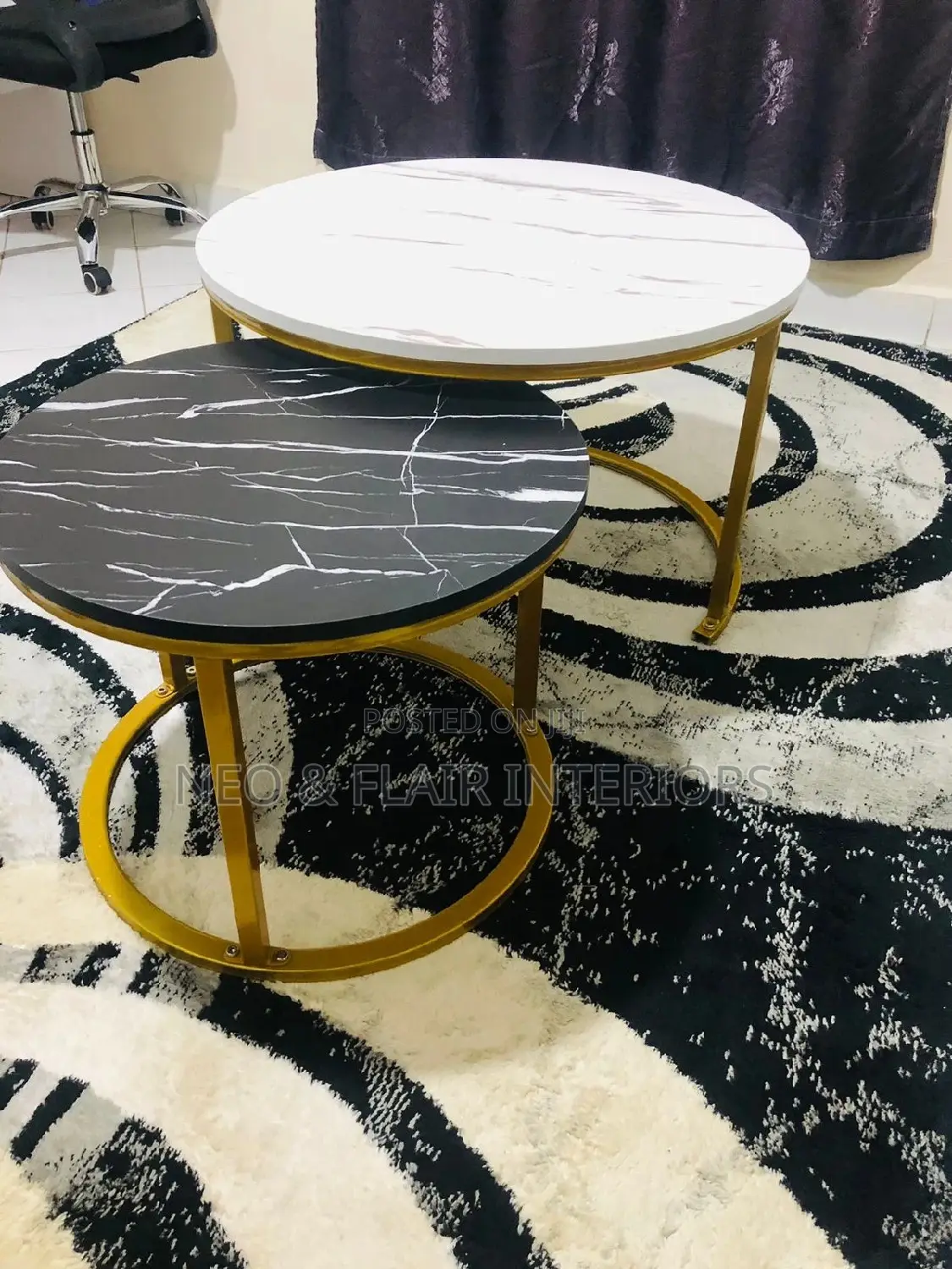 Real Mable Nesting Tables